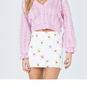 Princess Polly MISHKA MINI SKIRT WHITE